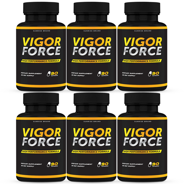 Vigor Force Male Supplement, Vigor Pills to Boost Vitality & Energy - 6 Pack