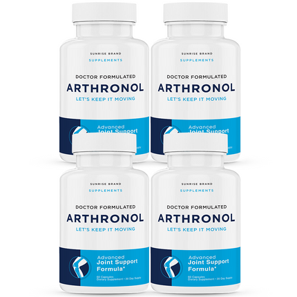 Arthronol Joint Support Pills to Reduce Inflammation & Joint Aches - 4 Pack