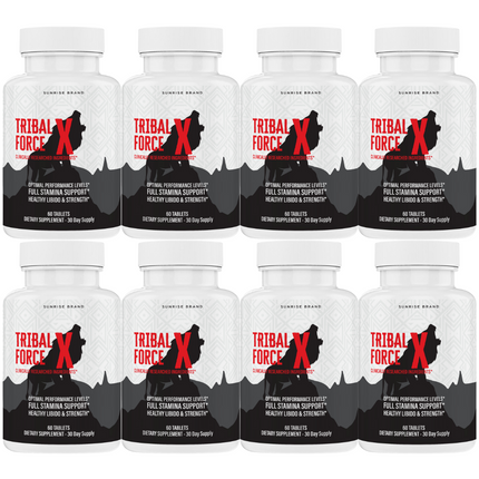 Tribal Force X Supplement for Men to Boost Performance & Male Vitality - 8 Pack