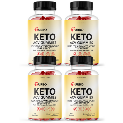 Turbo Keto ACV Gummies Weight Loss - 4 Pack