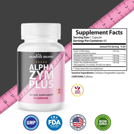 Alpha Zim Plus - Healthy Weight Loss Diet Pills Fat Burner - 240 capsules 4 pack