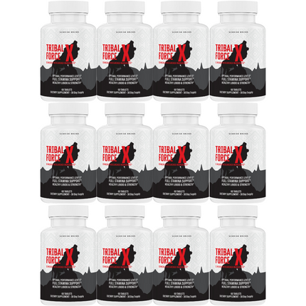 Tribal Force X Supplement for Men to Boost Performance & Male Vitality - 12 Pack