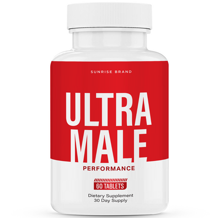 Ultra Male Capsules, UltraMale Vitality Supplement Men - 60 Tablets