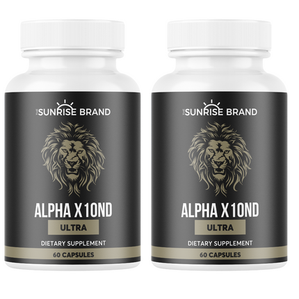 Alpha X10ND Ultra Pills - For Male Vitality 2 Bottles 120 Capsules