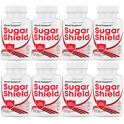 Sugar Shield Blood Support Capsules, Sugar Shield Blood Flow Pills 8 Pack