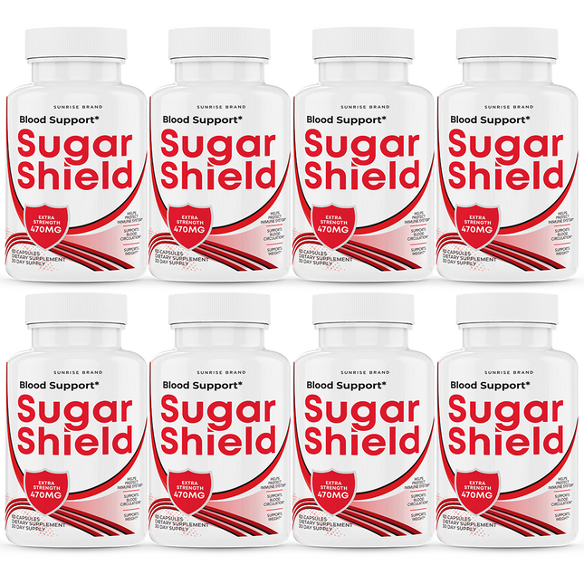 Sugar Shield Blood Support Capsules, Sugar Shield Blood Flow Pills 8 Pack