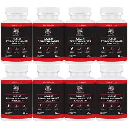 Alpha Bites Male Tablets, Alpha Bites Men's Performance - 8 Pack