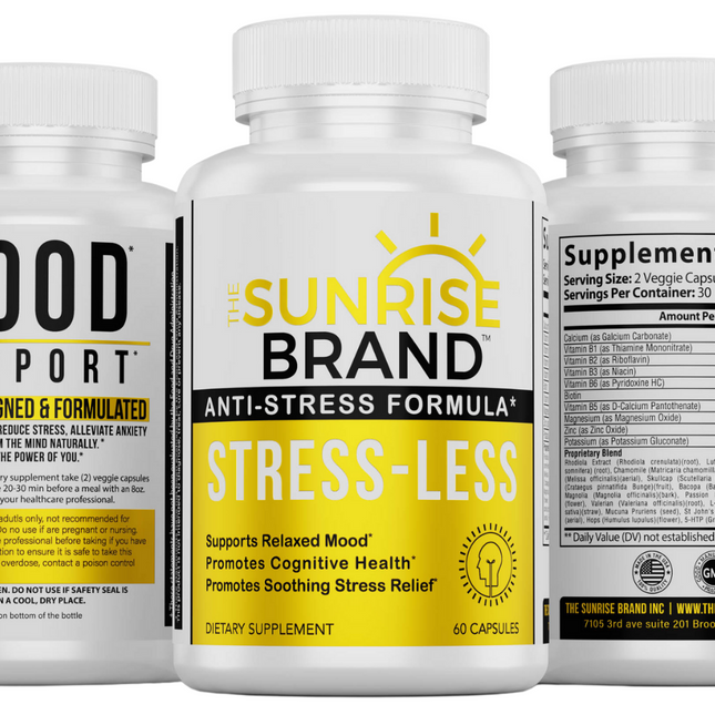 Anti-Stress Formula Stress Less The Sunrise Brand 60 Capsules