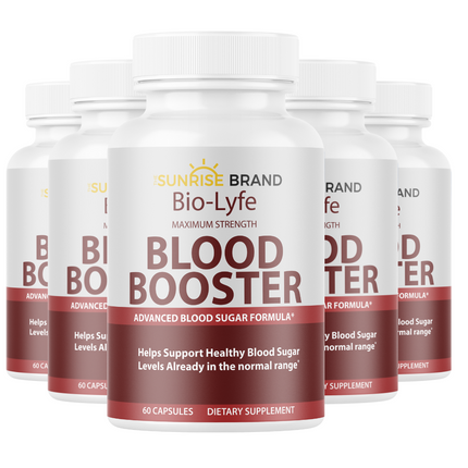 Blood Booster - Advanced Blood Sugar Formula 5 Bottles 300 Capsules