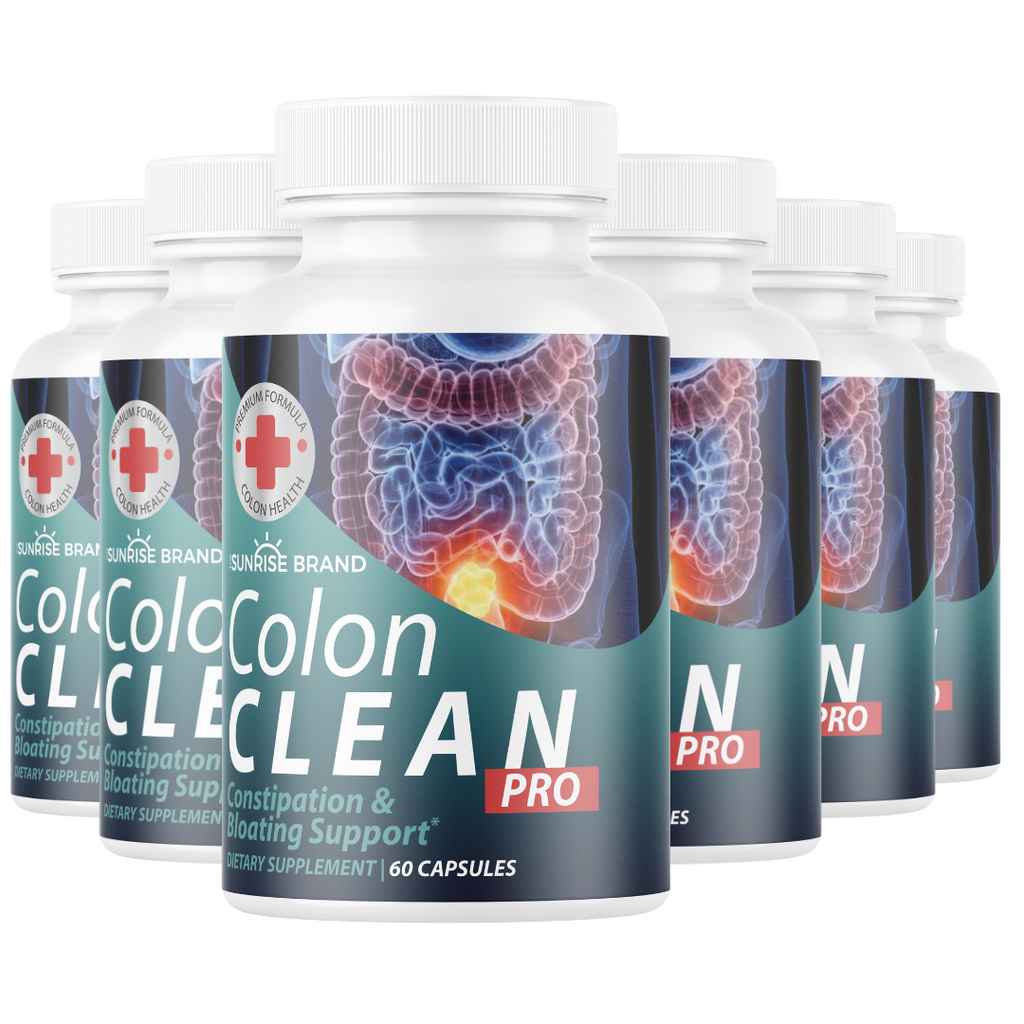 Colon Clean Pro Constipation & Bloating Support -6 Bottles 360 Capsules