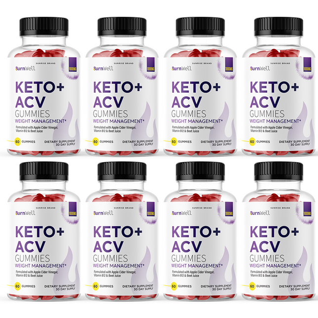 Burnwell Keto ACV Gummies Weight Loss - 8 Pack