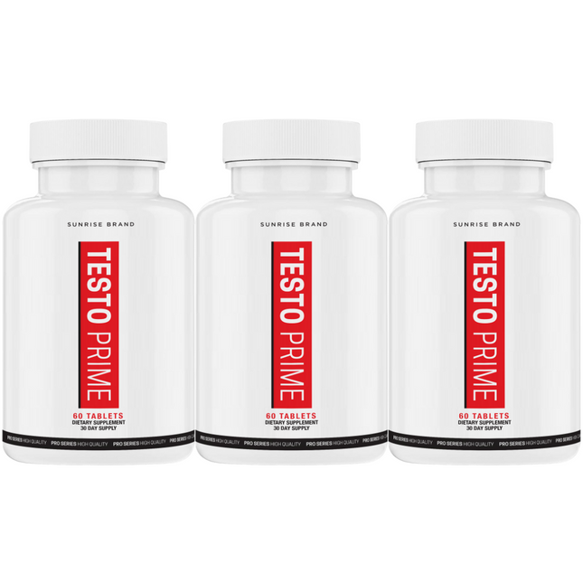 Testo Prime Tablets Extra Strength Formula Supplement - 3 Pack