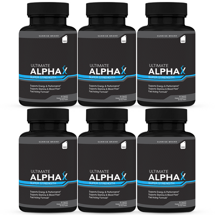 ( 6 pack) Ultimate Alpha X Male Health Pills to Boost Stamina and Energy Levels