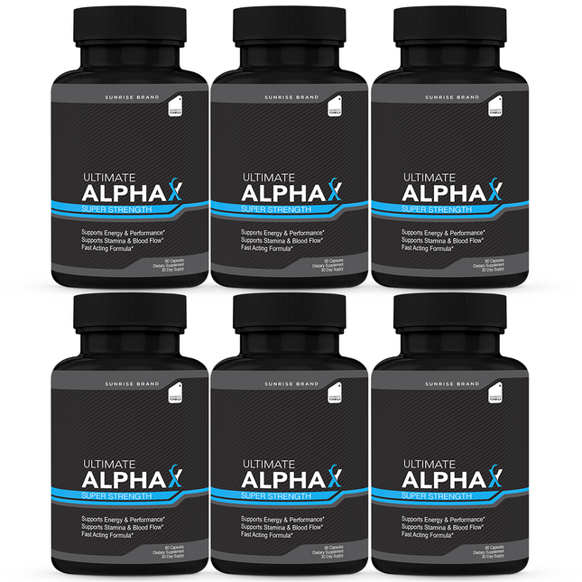 ( 6 pack) Ultimate Alpha X Male Health Pills to Boost Stamina and Energy Levels