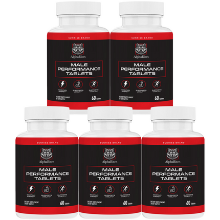 Alpha Bites Male Tablets, Alpha Bites Men's Performance - 5 Pack