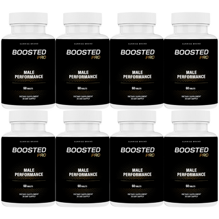 Boosted Pro Pills for Men, Supports T-Levels and Boosts Energy - 8 Pack