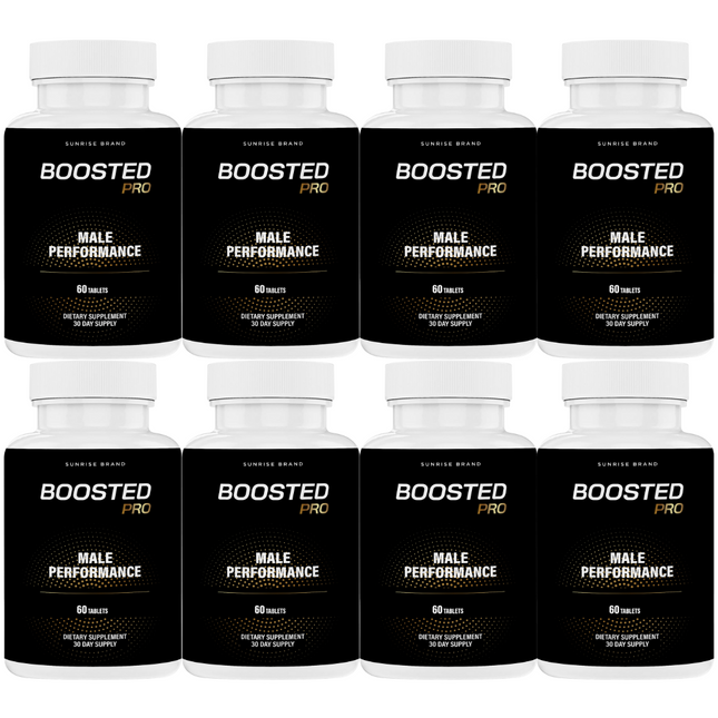 Boosted Pro Pills for Men, Supports T-Levels and Boosts Energy - 8 Pack