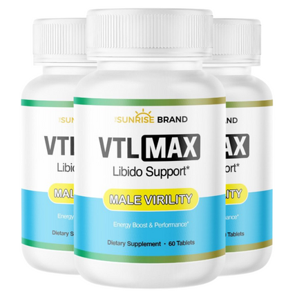 VLT Max Advanced Male Virility Vigor Strength Enhancement 180 capsules - 3 pack