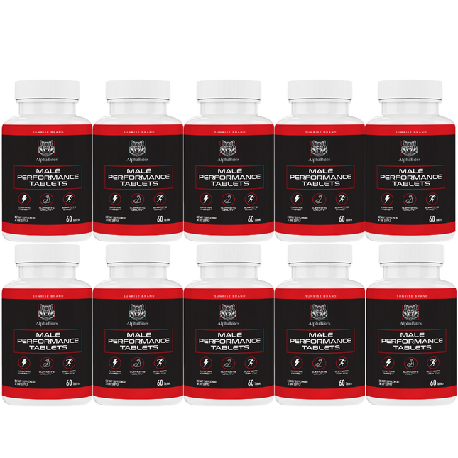 Alpha Bites Male Tablets, Alpha Bites Men's Performance - 10 Pack