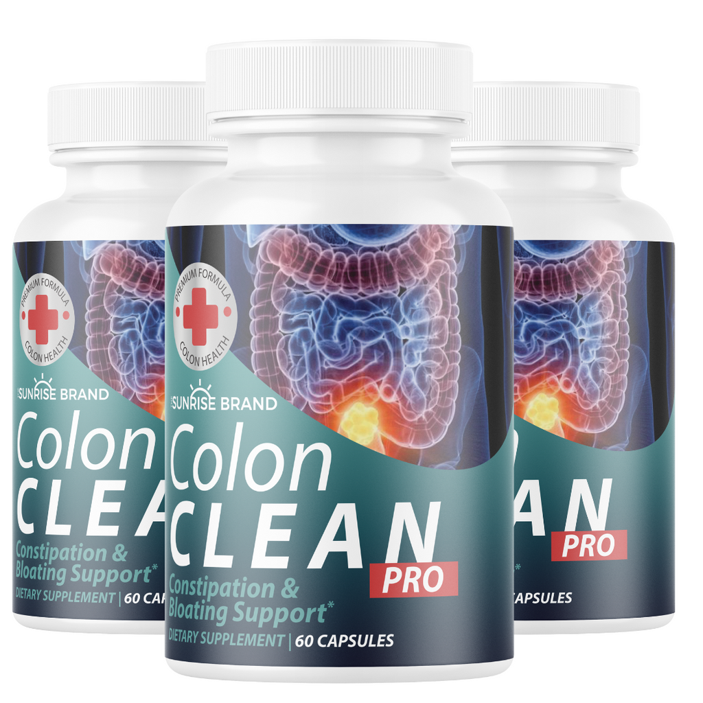 Colon Clean Pro Constipation & Bloating Support -3 Bottles 180 Capsules