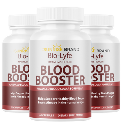 Blood Booster - Advanced Blood Sugar Formula 3 Bottles 180 Capsules