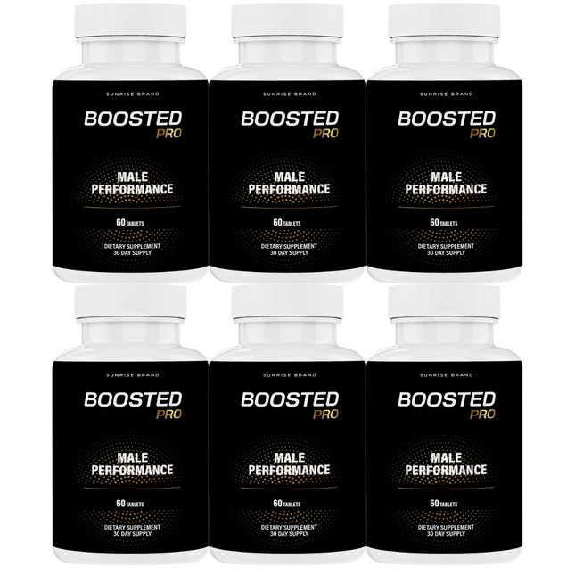 Boosted Pro Pills for Men, Supports T-Levels and Boosts Energy - 6 Pack