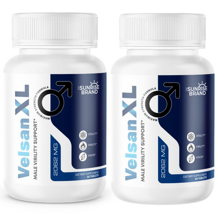 Velsan XL - Male Virility & Vigor Strength Enhancement Sup -120 tablets - 2 pack