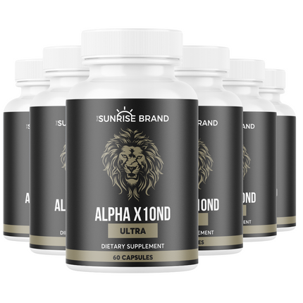 Alpha X10ND Ultra Pills - For Male Vitality 6 Bottles 360 Capsules