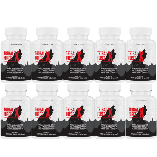 Tribal Force X Supplement for Men to Boost Performance & Male Vitality - 10 Pack