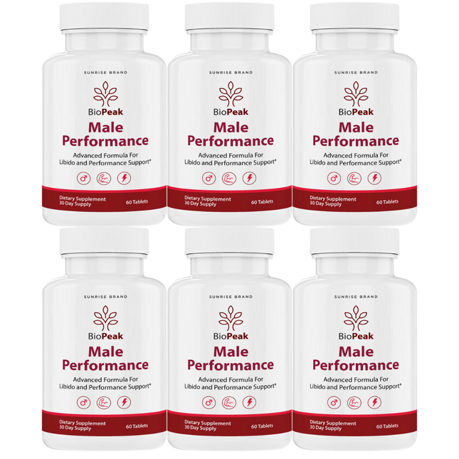 Bio Peak for Male, Bio Peak Advanced Formula Men Support Pills - 6 Pack