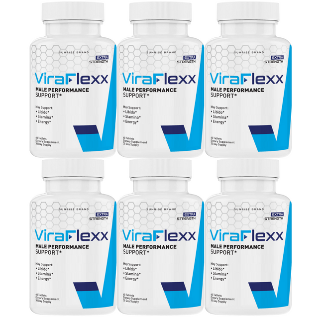 ViraFlexx Capsules, Vira Flexx Men Dietary Supplement Pills - 6 Pack