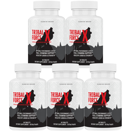 Tribal Force X Supplement for Men to Boost Performance & Male Vitality - 5 Pack