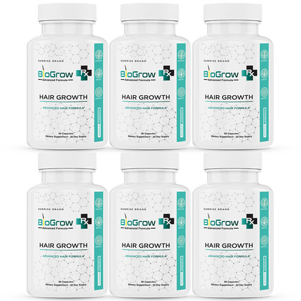 BioGrow Dietary Pills to Boost Hair Growth and Strength Naturally - 6 Pack