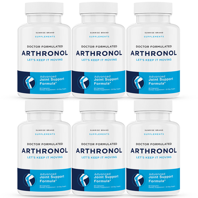 Arthronol Joint Support Pills to Reduce Inflammation & Joint Aches - 6 Pack