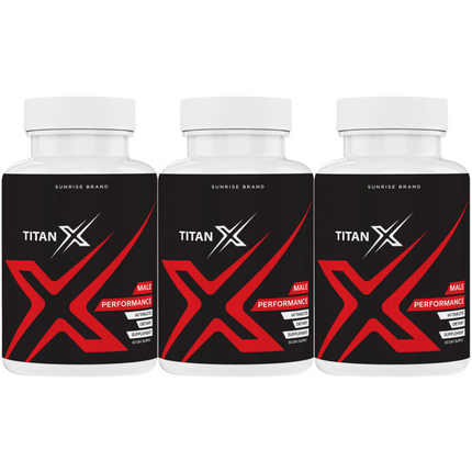 Titan X Male Health Pills to Boost Performance and Endurance - 3 Pack