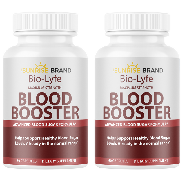 Blood Booster - Advanced Blood Sugar Formula 2 Bottles 120 Capsules