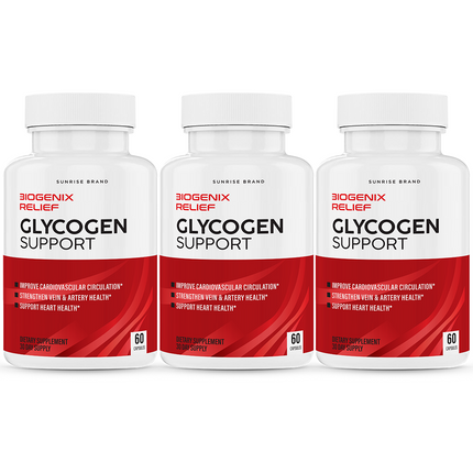 Sweet Relief Glycogen Support - Sweet Relief Blood Vessel Cleaner - 3 Pack