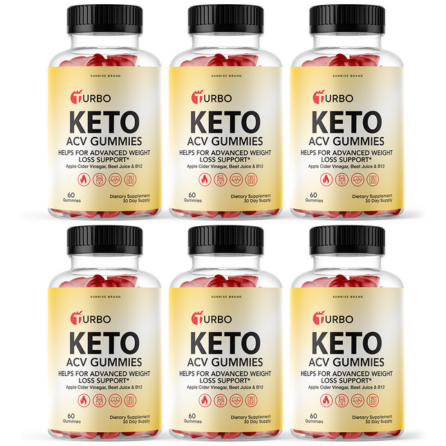 Turbo Keto ACV Gummies Weight Loss - 6 Pack