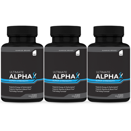 ( 3 pack) Ultimate Alpha X Male Health Pills to Boost Stamina and Energy Levels