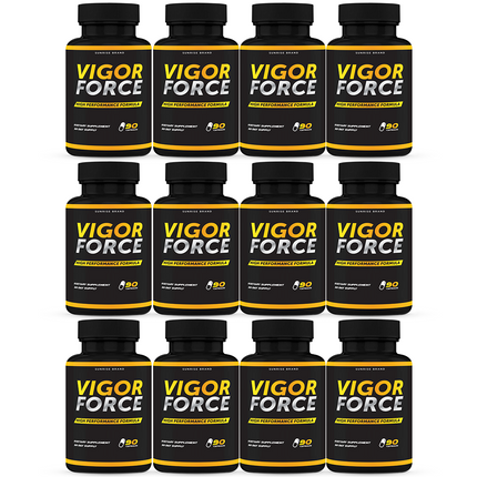 Vigor Force Male Supplement, Vigor Pills to Boost Vitality & Energy - 12 Pack