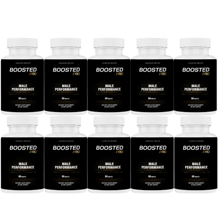 Boosted Pro Pills for Men, Supports T-Levels and Boosts Energy - 10 Pack