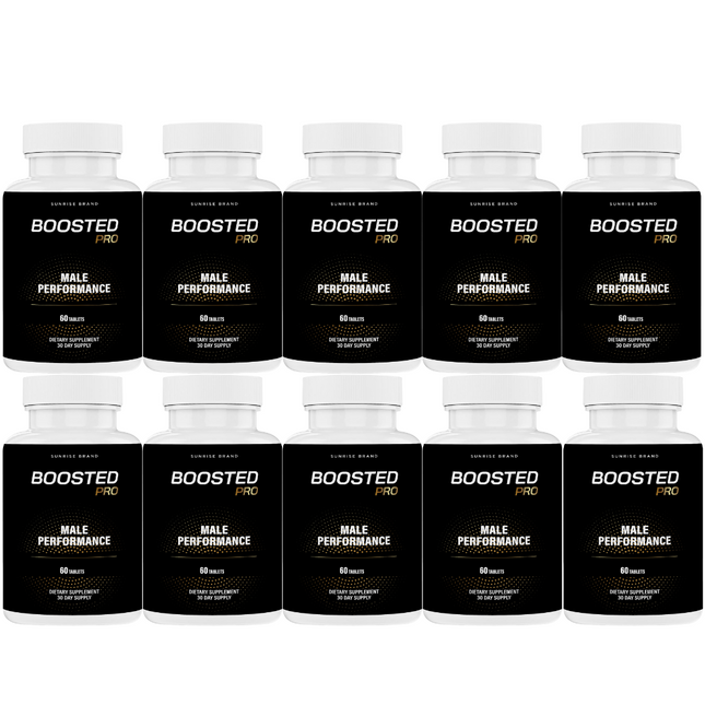 Boosted Pro Pills for Men, Supports T-Levels and Boosts Energy - 10 Pack