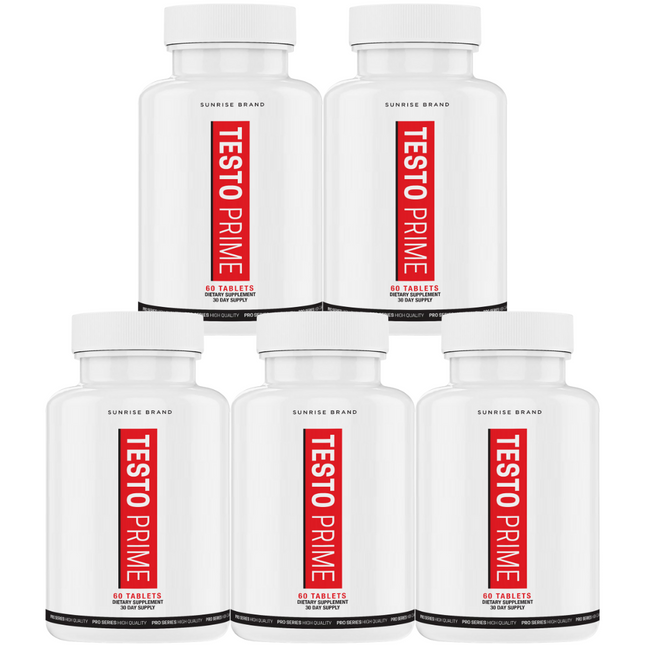 Testo Prime Tablets Extra Strength Formula Supplement - 5 Pack