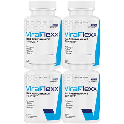 ViraFlexx Capsules, Vira Flexx Men Dietary Supplement Pills - 4 Pack