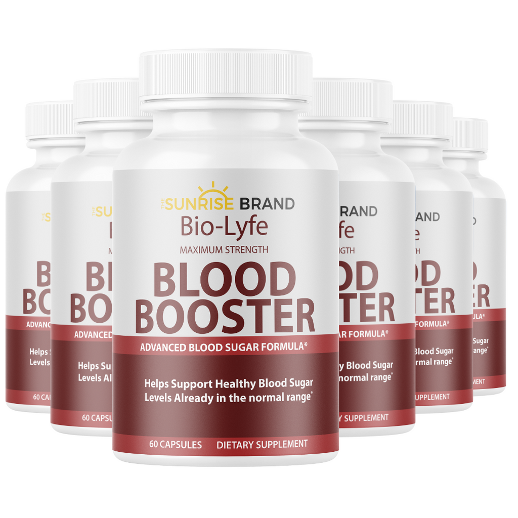 Blood Booster - Advanced Blood Sugar Formula 6 Bottles 360 Capsules