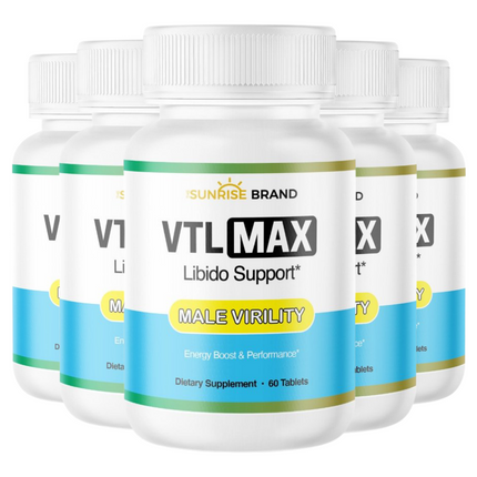 VLT Max Advanced Male Virility Vigor Strength Enhancement 300 capsules - 5 pack