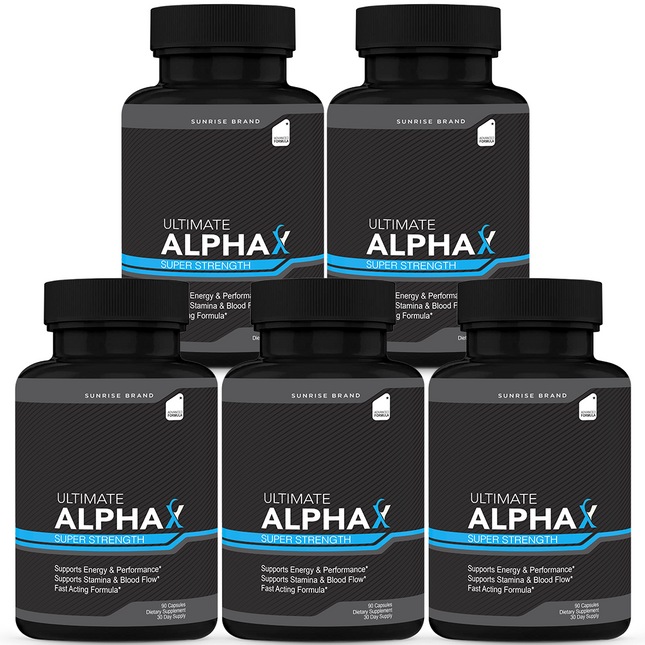 ( 5 pack) Ultimate Alpha X Male Health Pills to Boost Stamina and Energy Levels