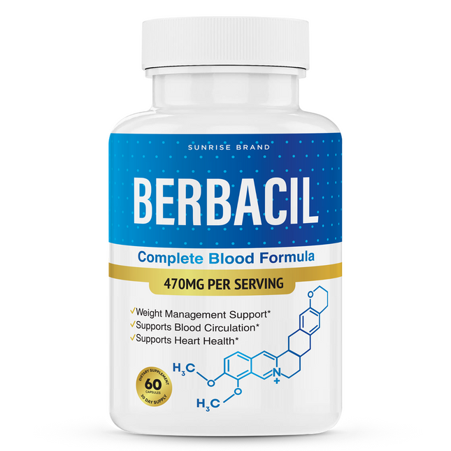 Berbacil Capsules to Support Healthy Blood Sugar and Pressure Levels 60ct