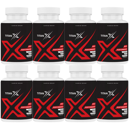 Titan X Male Health Pills to Boost Performance and Endurance - 8 Pack