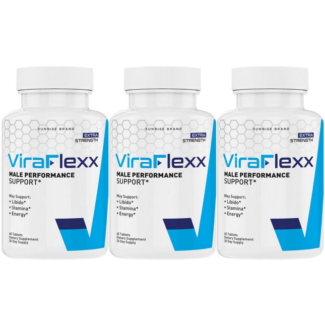 ViraFlexx Capsules, Vira Flexx Men Dietary Supplement Pills - 3 Pack